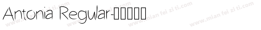 Antonia Regular字体转换